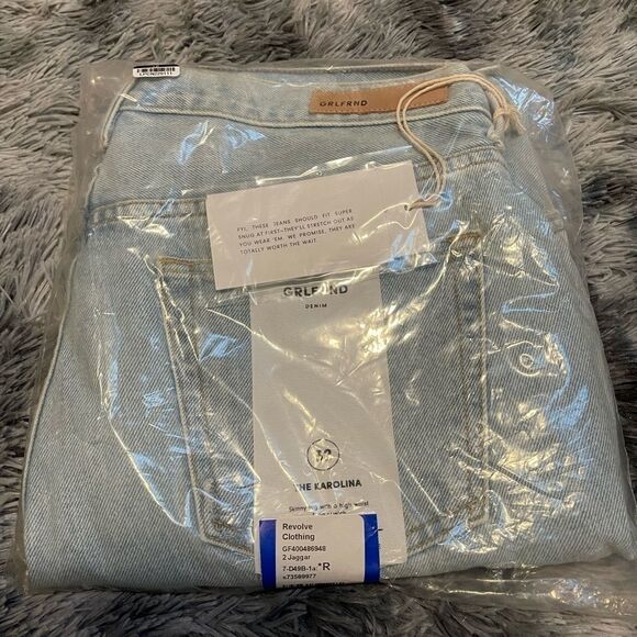 NWT! GRLFRND Karolina High-rise Button Fly Distressed Skinny Long Jean In Jaggar - Picture 2 of 8